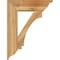 Ekena Millwork Imperial Traditional Rough Sawn Bracket w/ Offset Brace, Western Red Cedar, 8"W x 26"D x 34"H BKT0806X26X34IMP01RWR - alternate 4